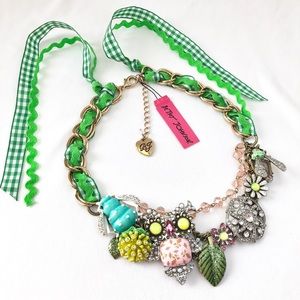 Betsey Johnson ‘Vintage Critters’ Statement Necklace w/Tag  HTF/Rare!